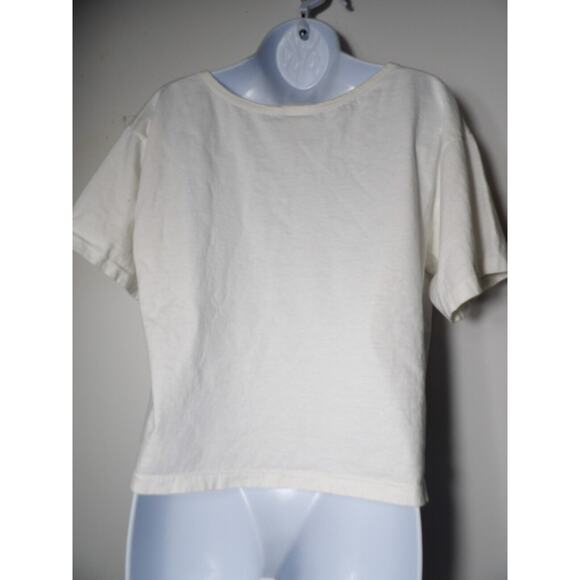 Vtg Soft As A Grape Cropped Tee Large Floral Bouquet Cheverie Short Sleeve 1994 - Picture 5 of 14